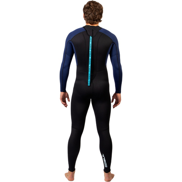 2026 Gul Mens G-Force Natur 3/2mm Back Zip Wetsuit GF1305-BKNA - Black / Navy